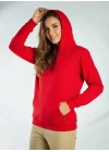 Kapüşonlu Sweatshirt Kırmızı