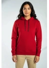 Kapüşonlu Sweatshirt Kırmızı
