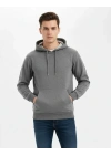 Kapüşonlu Sweatshirt Gri