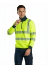 Alaska Hi-Vis Yarım Fermuarlı Sweatshirt - Sarı