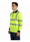 Alaska Hi-Vis Yarım Fermuarlı Sweatshirt - Sarı