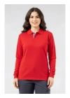 Regular Polo Pike Uzun Kol T-Shirt Kırmızı