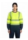 Alaska Hi-Vis Sweatshirt Neon Sarı - Lacivert