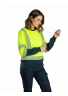 Alaska Hi-Vis Sweatshirt Neon Sarı - Lacivert