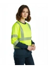 Alaska Hi-Vis Sweatshirt Neon Sarı - Lacivert