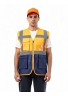 Alaska Hi-Vis Mühendis Yeleği Neon Turuncu - Lacivert