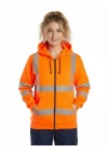 Alaska Hi-Vis Fermuarlı Kapüşonlu Sweatshirt -Turuncu