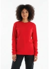 Regular Bisiklet Yaka Sweatshirt Kırmızı