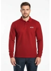 Regular Polo Sweatshirt Kırmızı