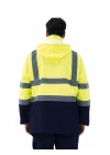 Alaska Hi-Vis 5 in 1 Parka Neon Sarı - Lacivert