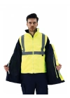 Alaska Hi-Vis 5 in 1 Parka Neon Sarı - Lacivert