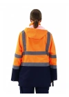 Alaska Hi-Vis 5 in 1 Parka Neon Turuncu - Lacivert