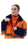 Alaska Hi-Vis 5 in 1 Parka Neon Turuncu - Lacivert
