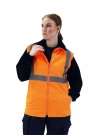 Alaska Hi-Vis 5 in 1 Parka Neon Turuncu - Lacivert