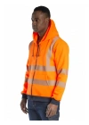 Alaska Hi-Vis Fermuarlı Kapüşonlu Sweatshirt -Turuncu
