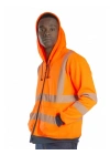 Alaska Hi-Vis Fermuarlı Kapüşonlu Sweatshirt -Turuncu