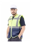 Alaska Hi-Vis Mühendis Yeleği Neon Sarı - Lacivert