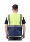 Alaska Hi-Vis Mühendis Yeleği Neon Sarı - Lacivert