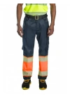 Alaska Hi-Vis Pantolon Lacivert - Neon Turuncu