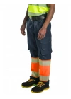 Alaska Hi-Vis Pantolon Lacivert - Neon Turuncu