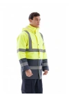 Alaska Hi-Vis Parka Neon Sarı - Lacivert