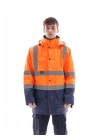 Alaska Hi-Vis Parka Neon Turuncu - Lacivert