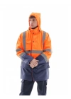Alaska Hi-Vis Parka Neon Turuncu - Lacivert
