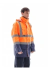 Alaska Hi-Vis Parka Neon Turuncu - Lacivert