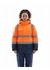 Alaska Hi-Vis Parka Neon Turuncu - Lacivert