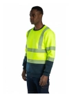 Alaska Hi-Vis Sweatshirt Neon Sarı - Lacivert