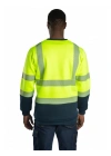 Alaska Hi-Vis Sweatshirt Neon Sarı - Lacivert