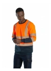 Alaska Hi-Vis Sweatshirt Neon Turuncu - Lacivert