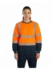 Alaska Hi-Vis Sweatshirt Neon Turuncu - Lacivert
