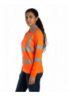 Alaska Hi-Vis Uzun Kollu Polo T-Shirt-Turuncu