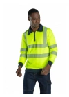Alaska Hi-Vis Yarım Fermuarlı Sweatshirt - Sarı