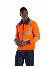 Alaska Hi-Vis Yarım Fermuarlı Sweatshirt - Turuncu