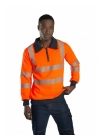 Alaska Hi-Vis Yarım Fermuarlı Sweatshirt - Turuncu