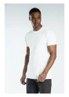 Elegans Basic Bisiklet Yaka T-Shirt Beyaz