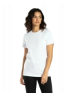 Elegans Basic Bisiklet Yaka T-Shirt Beyaz