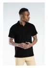 Elegans Polo Pike T-Shirt Siyah