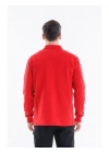 Elegans Polo Sweatshirt Kırmızı