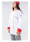 Klasik Aşçı Ceketi Beyaz