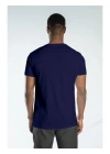 Regular Basic Bisiklet Yaka T-Shirt Lacivert