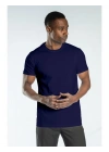Regular Basic Bisiklet Yaka T-Shirt Lacivert