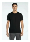 Regular Basic Bisiklet Yaka T-Shirt Siyah