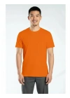 Regular Basic Bisiklet Yaka T-Shirt Turuncu