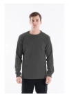 Regular Bisiklet Yaka Sweatshirt Antrasit