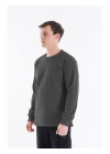 Regular Bisiklet Yaka Sweatshirt Antrasit