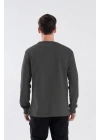 Regular Bisiklet Yaka Sweatshirt Antrasit