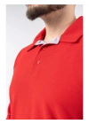 Regular Polo Pike Uzun Kol T-Shirt Kırmızı